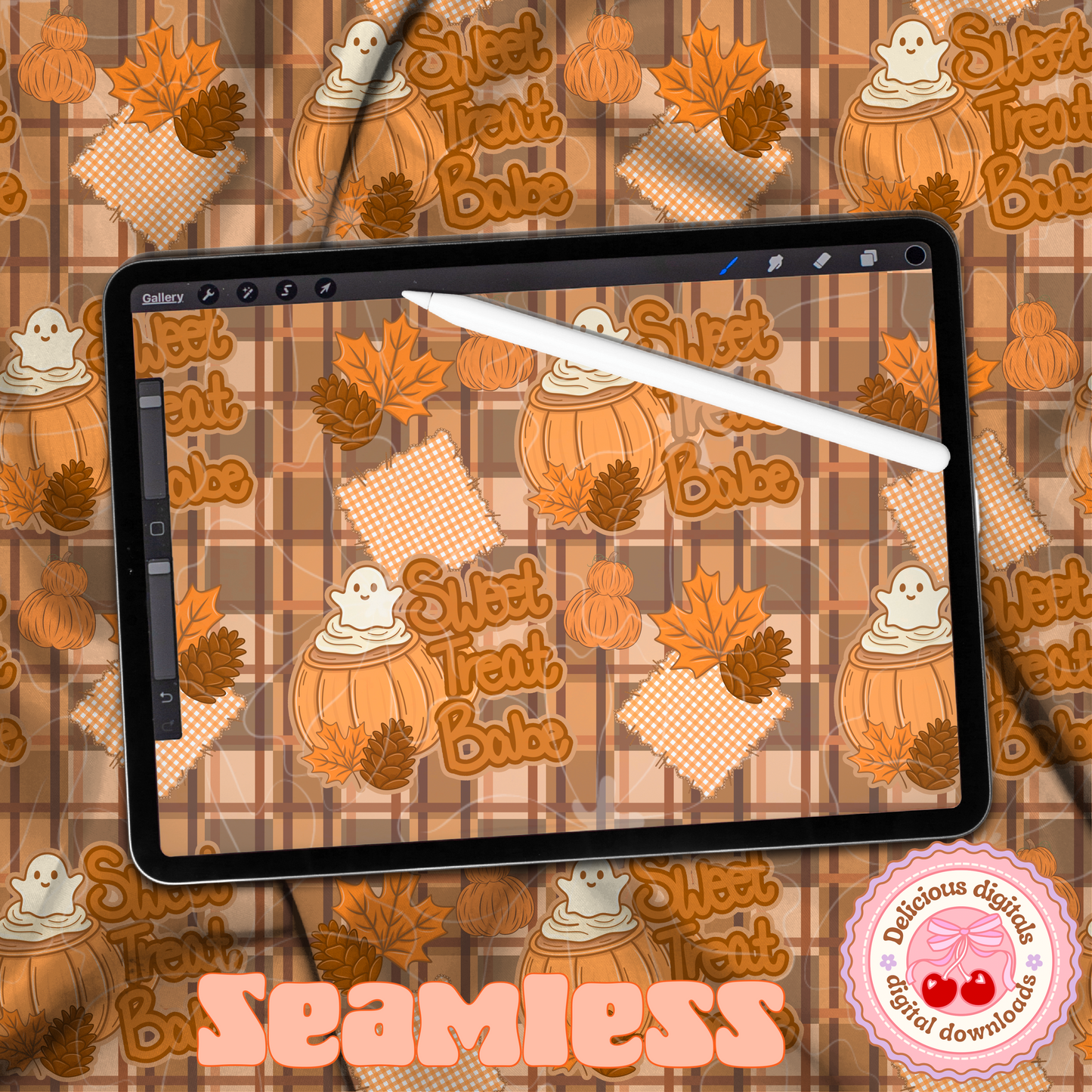 SWEET TREAT BABE SEAMLESS | Digital Download | PNG