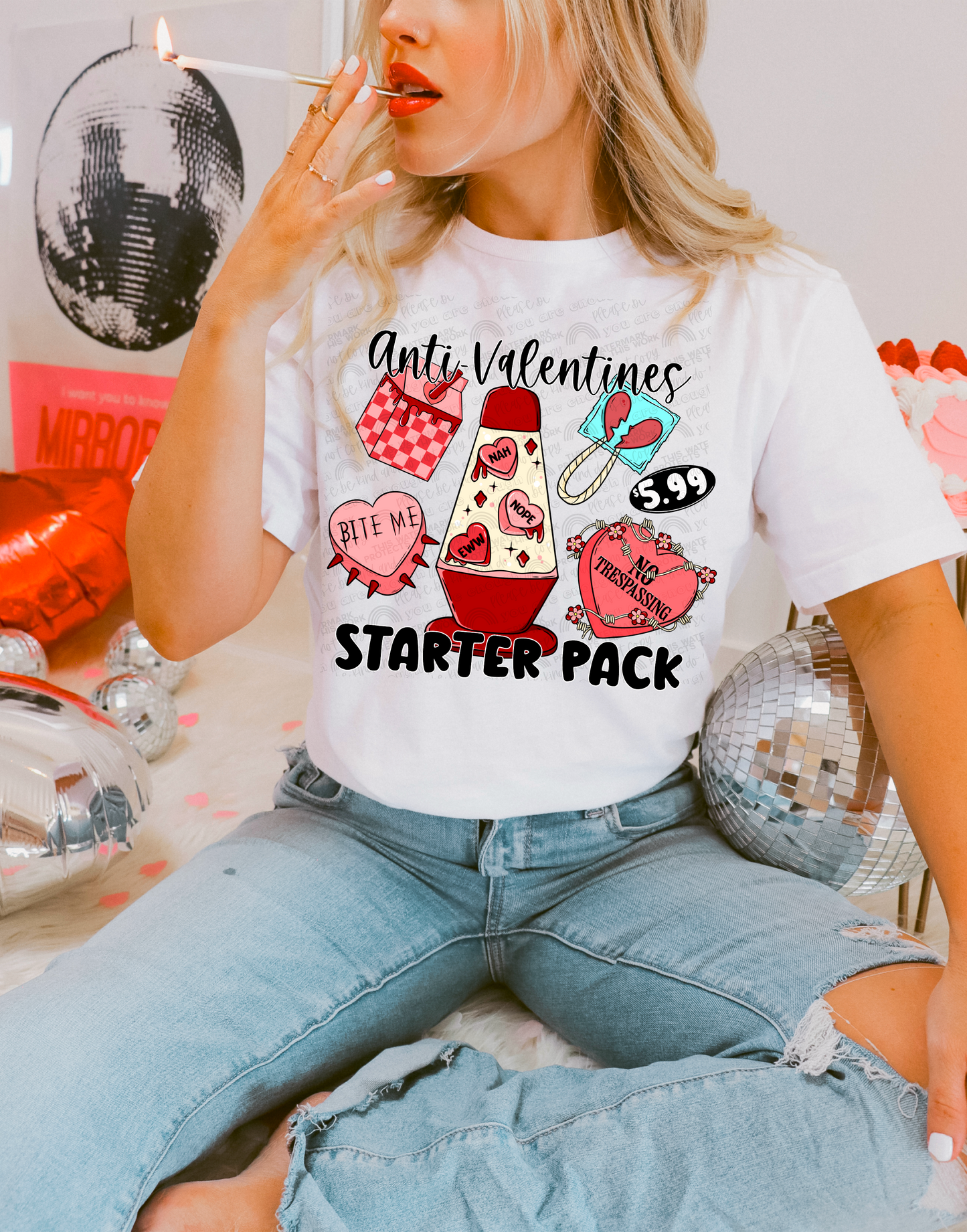 ANTI-VALENTINES STARTER PACK PNG | Digital Download | PNG