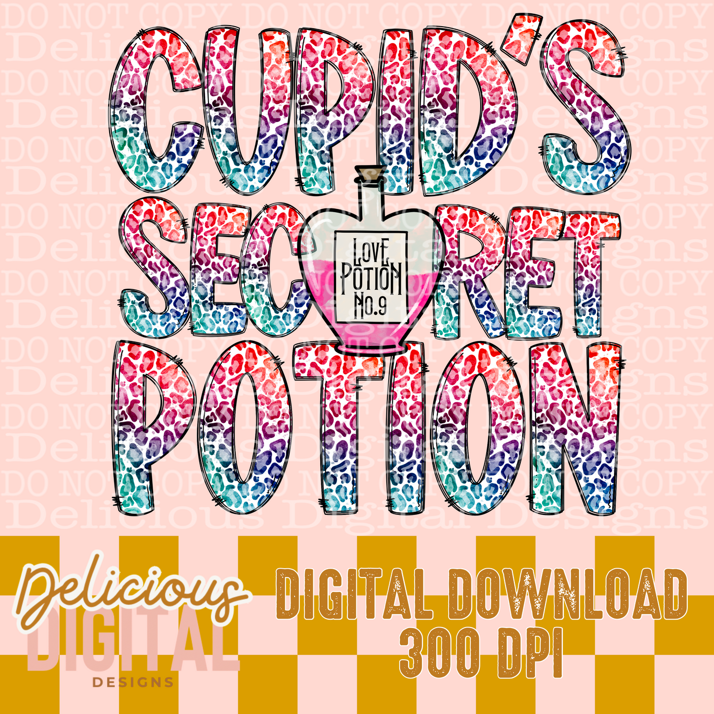 CUPID’S SECRET POTION PNG | Digital Download | PNG