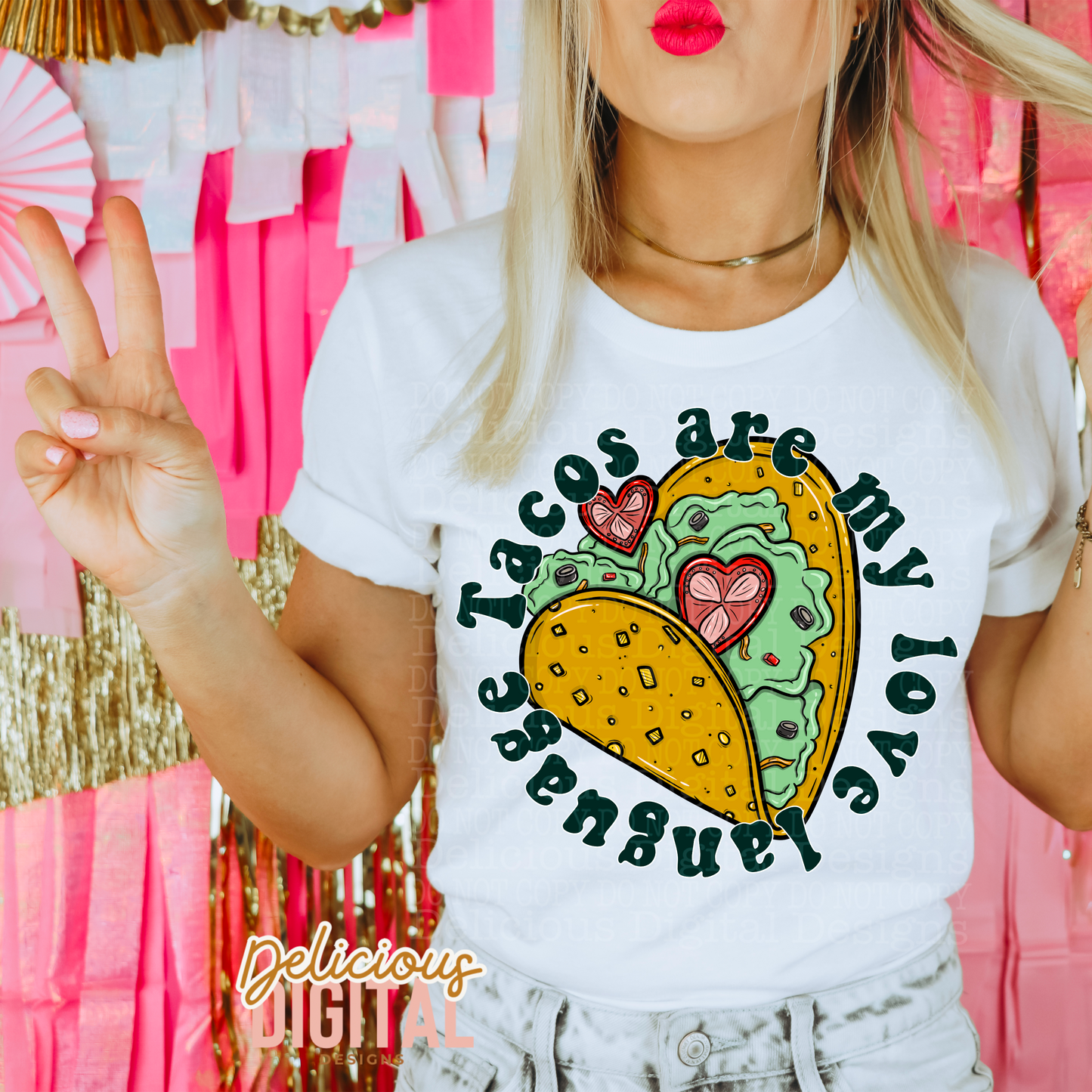 TACOS ARE MY LOVE LANGUAGE PNG | Digital Download | PNG