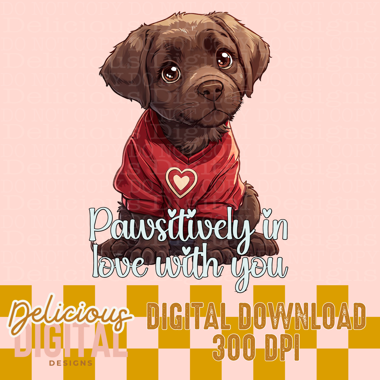 CHOCOLATE LAB PNG | Digital Download | PNG