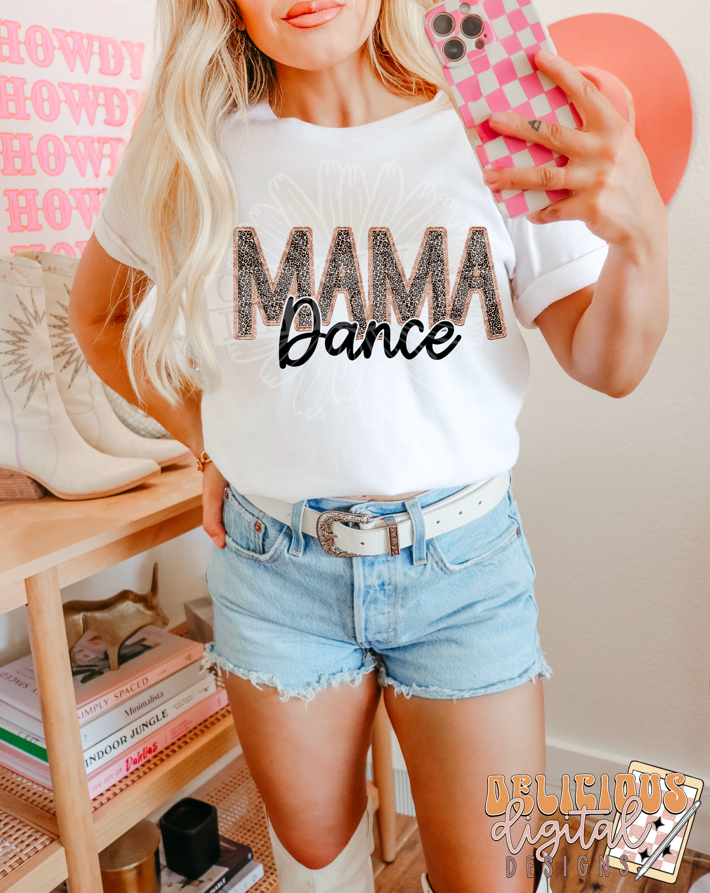 FAUX EMBROIDERY DANCE MAMA | Digital Download | PNG