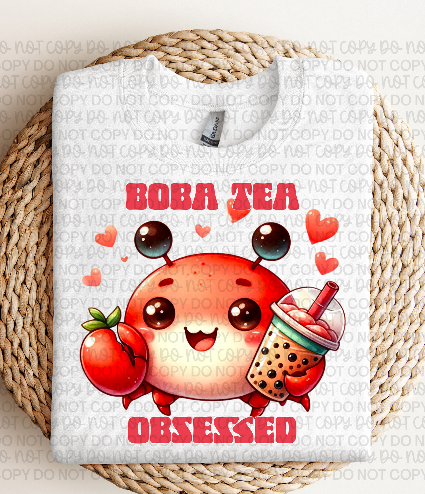 BOBA TEA CRAB PNG | Digital Download | PNG