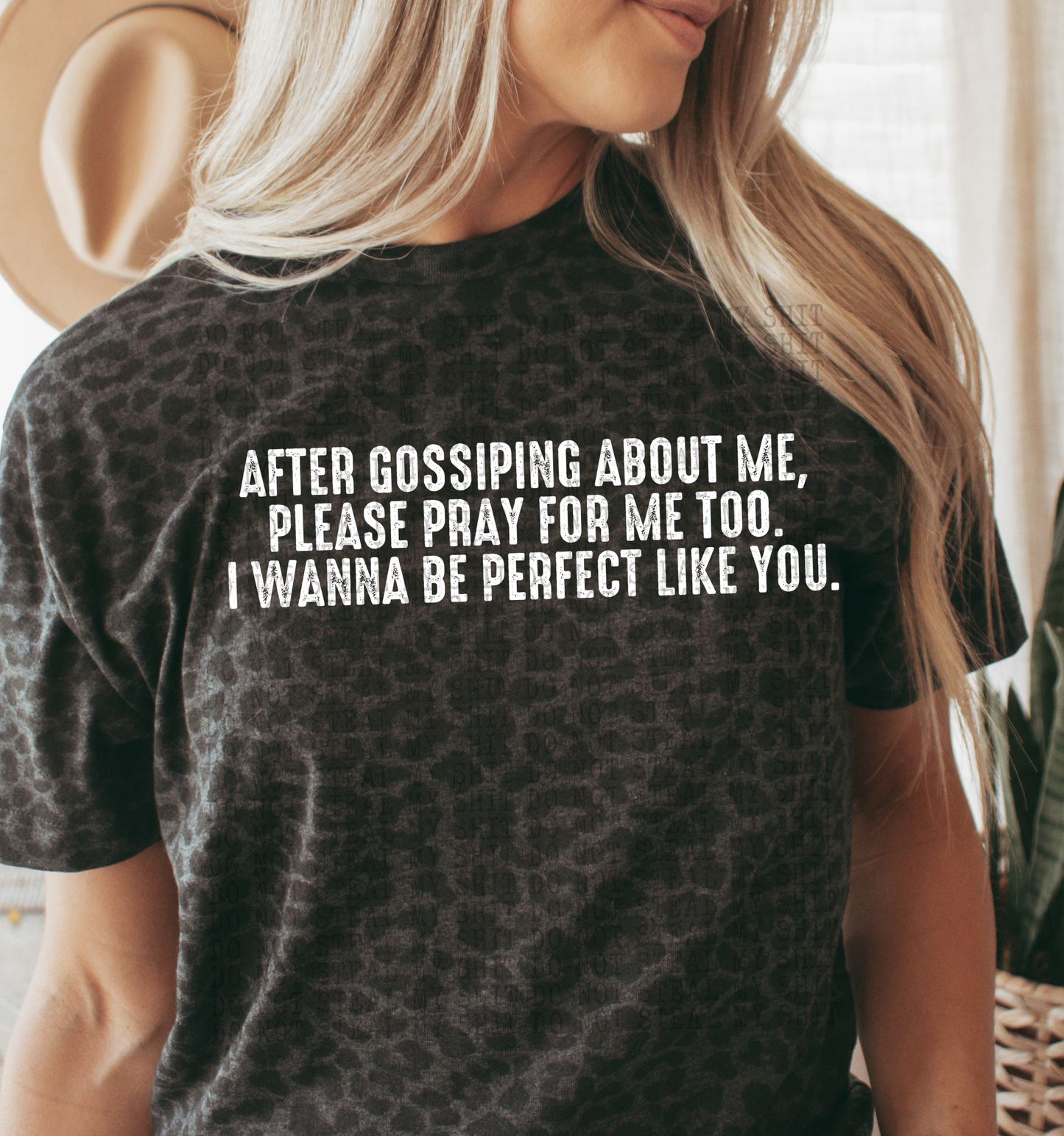 AFTER GOSSIPING ABOUT ME (both black and white) | Digital Download | PNG