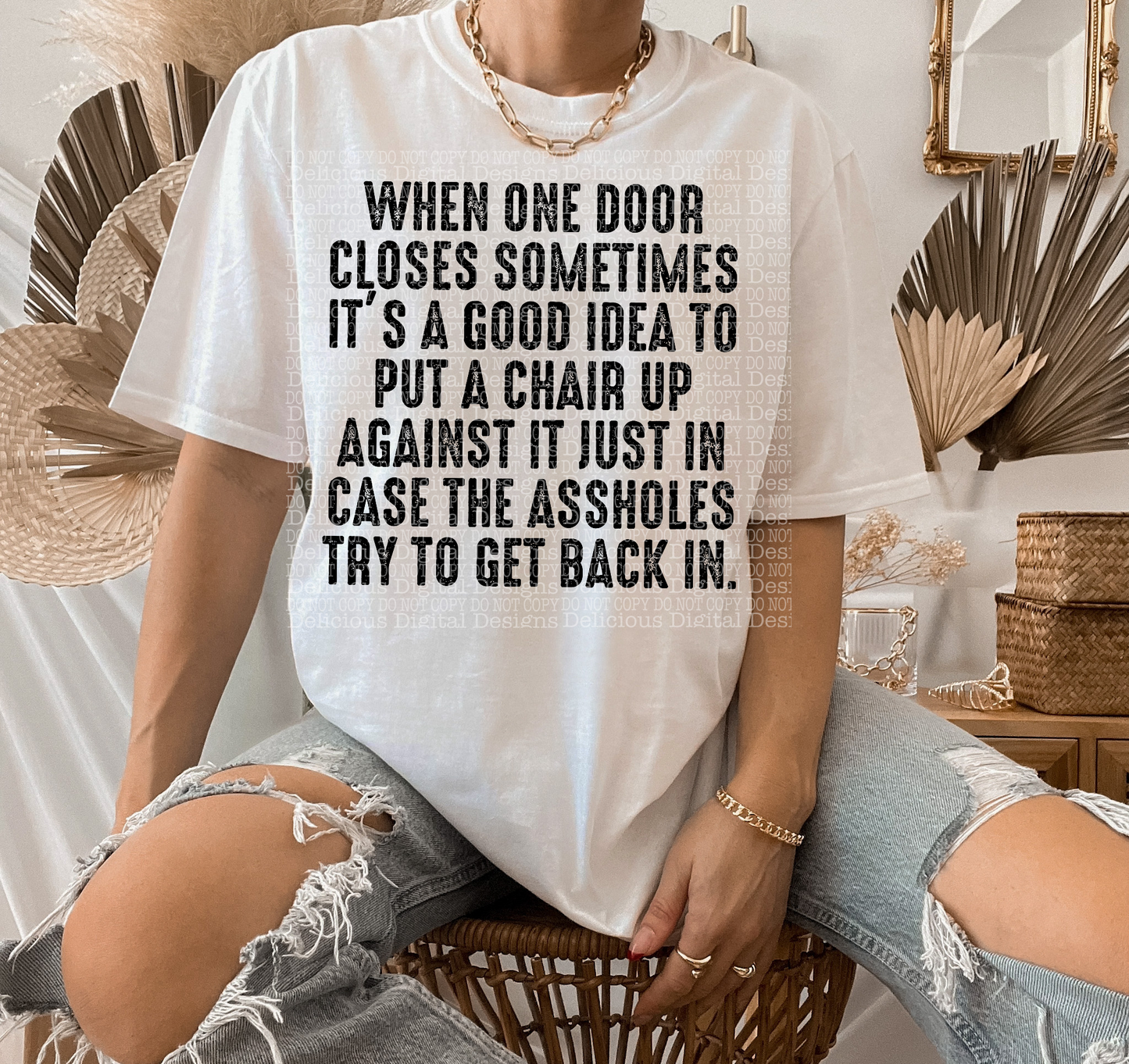 WHEN ONE DOOR CLOSES-ASSHOLE PNG | Digital Download | PNG
