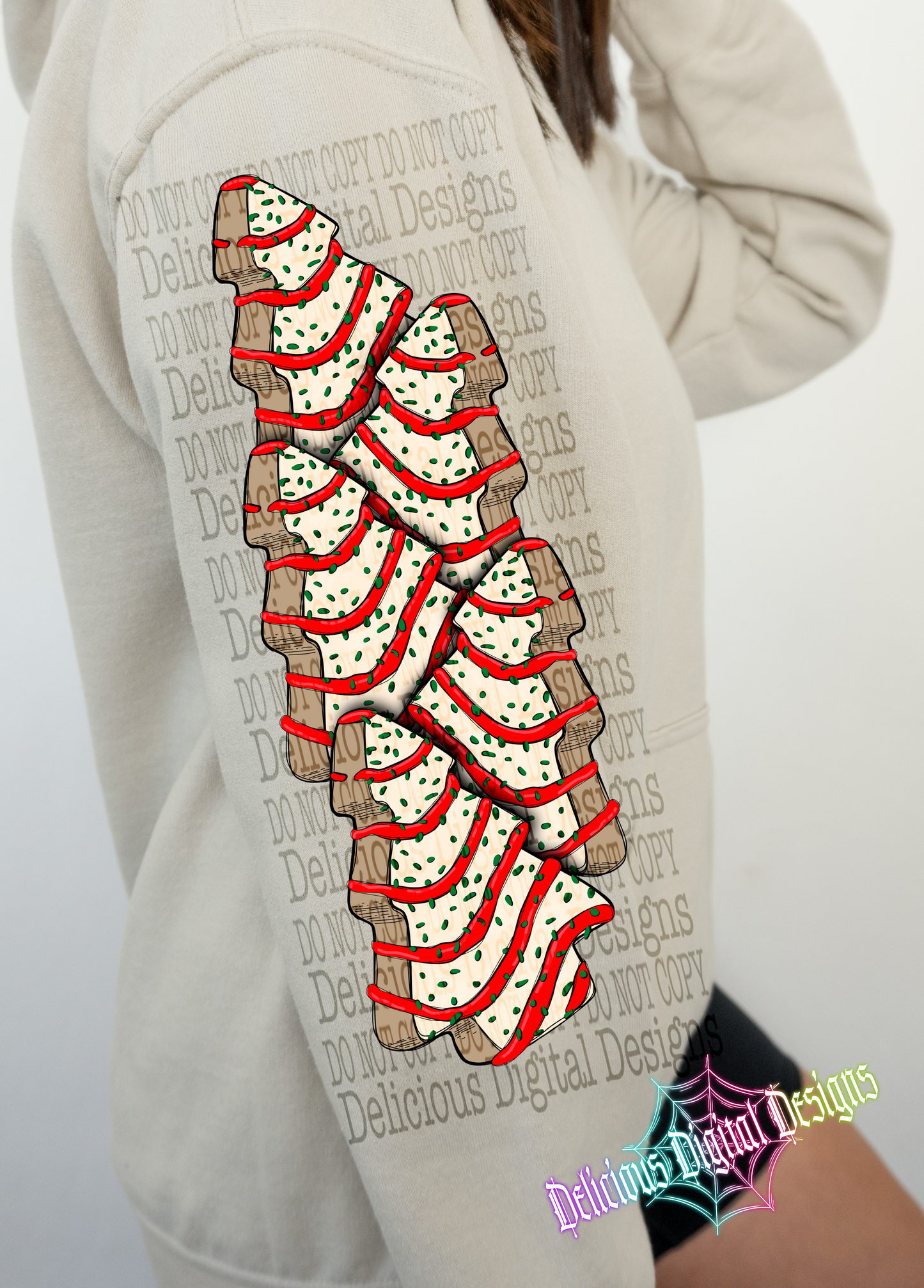 CHRISTMAS TREE SLEEVE PNG | Digital Download | PNG