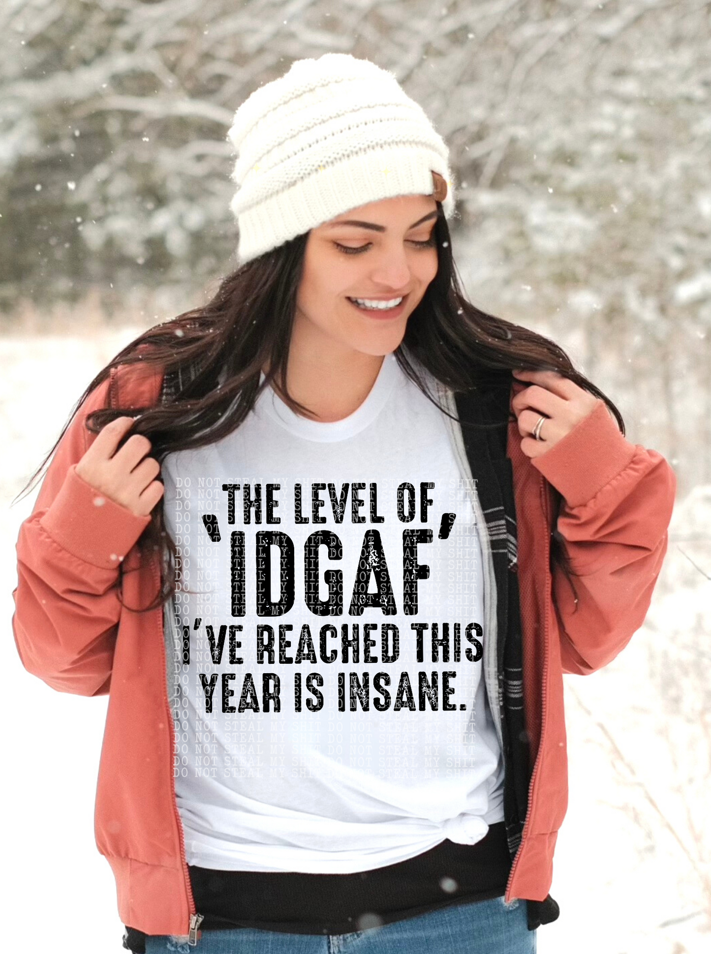 THE LEVEL OF IDGAF | Digital Download | PNG