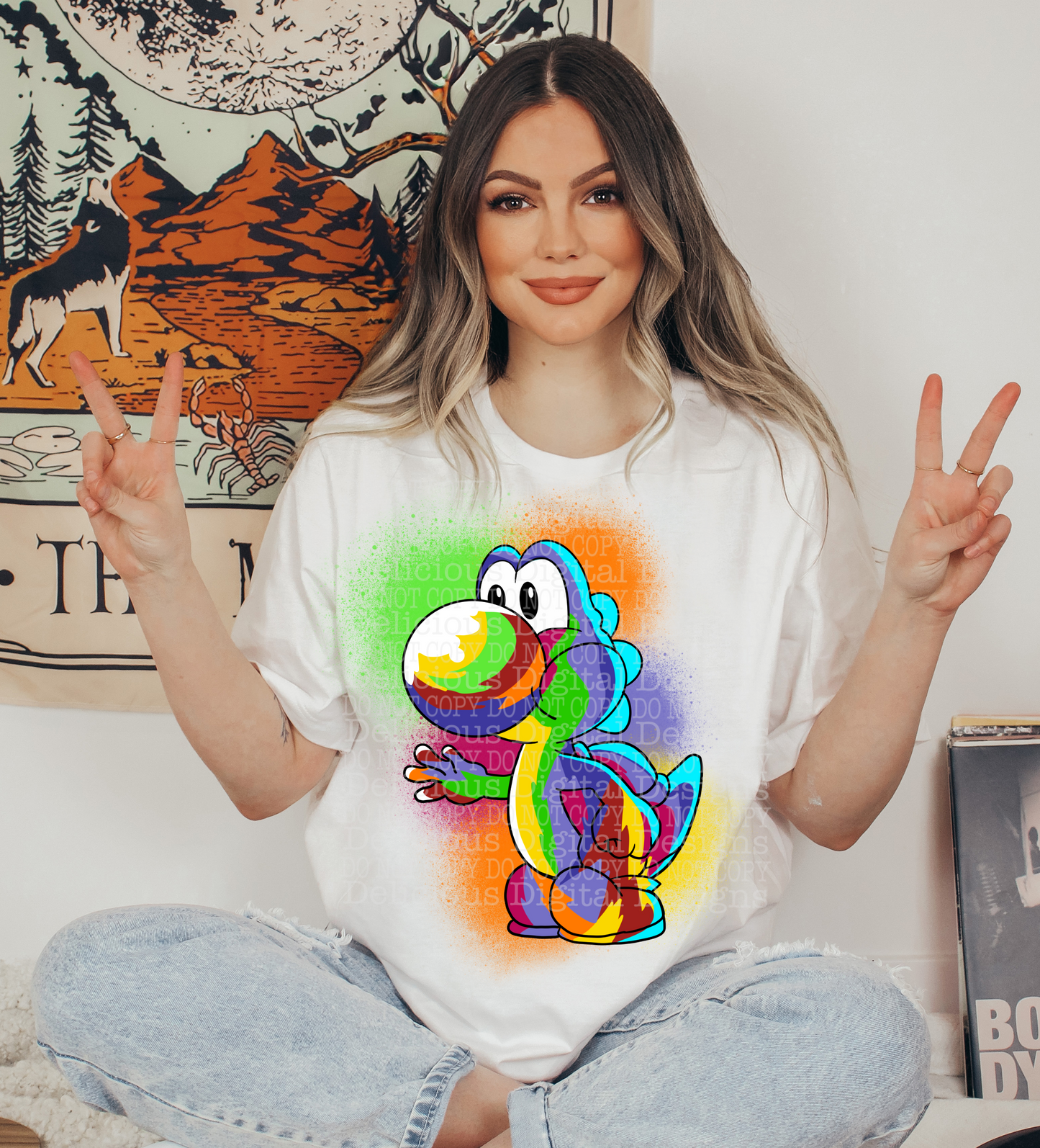SPLATTER YOSH PNG | Digital Download | PNG