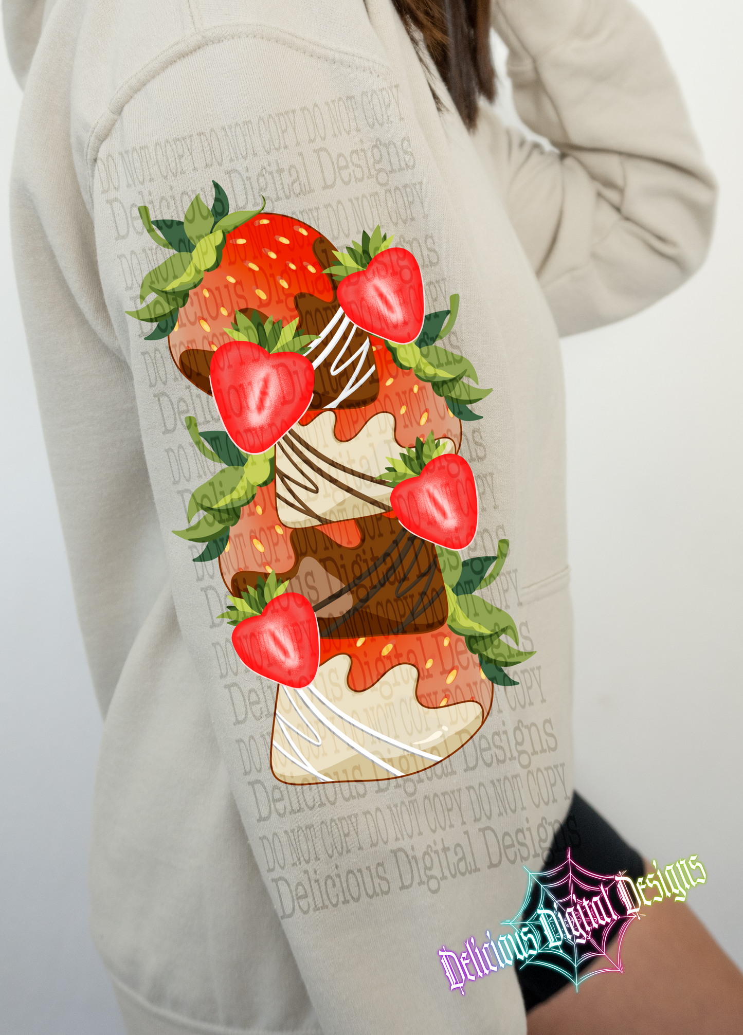 STRAWBERRY SLEEVE PNG | Digital Download | PNG