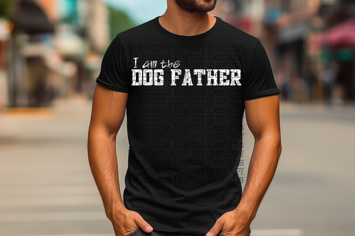 I AM THE DOG FATHER (both black and white) PNG | Digital Download | PNG