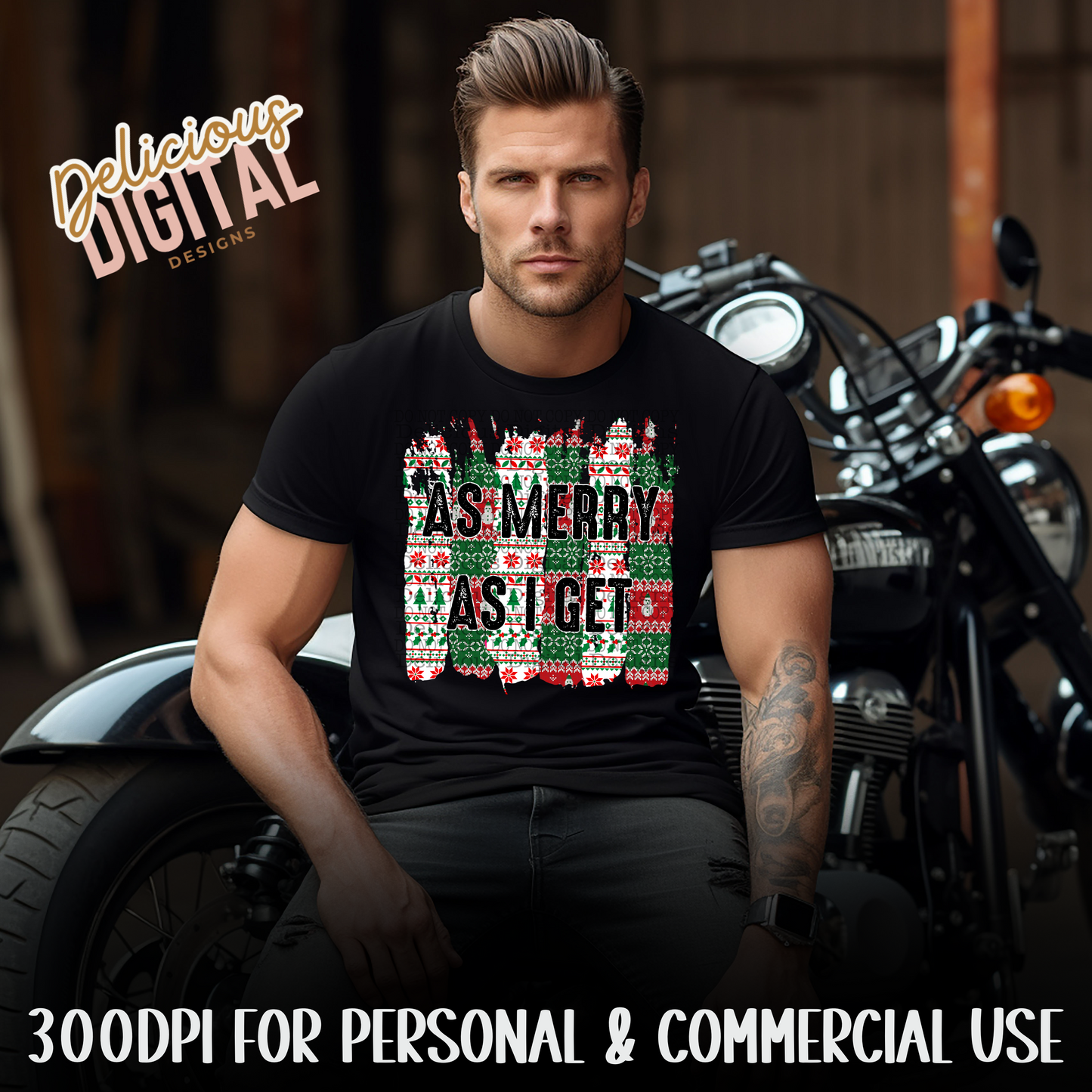 AS MERRY AS I GET | Digital Download | PNG