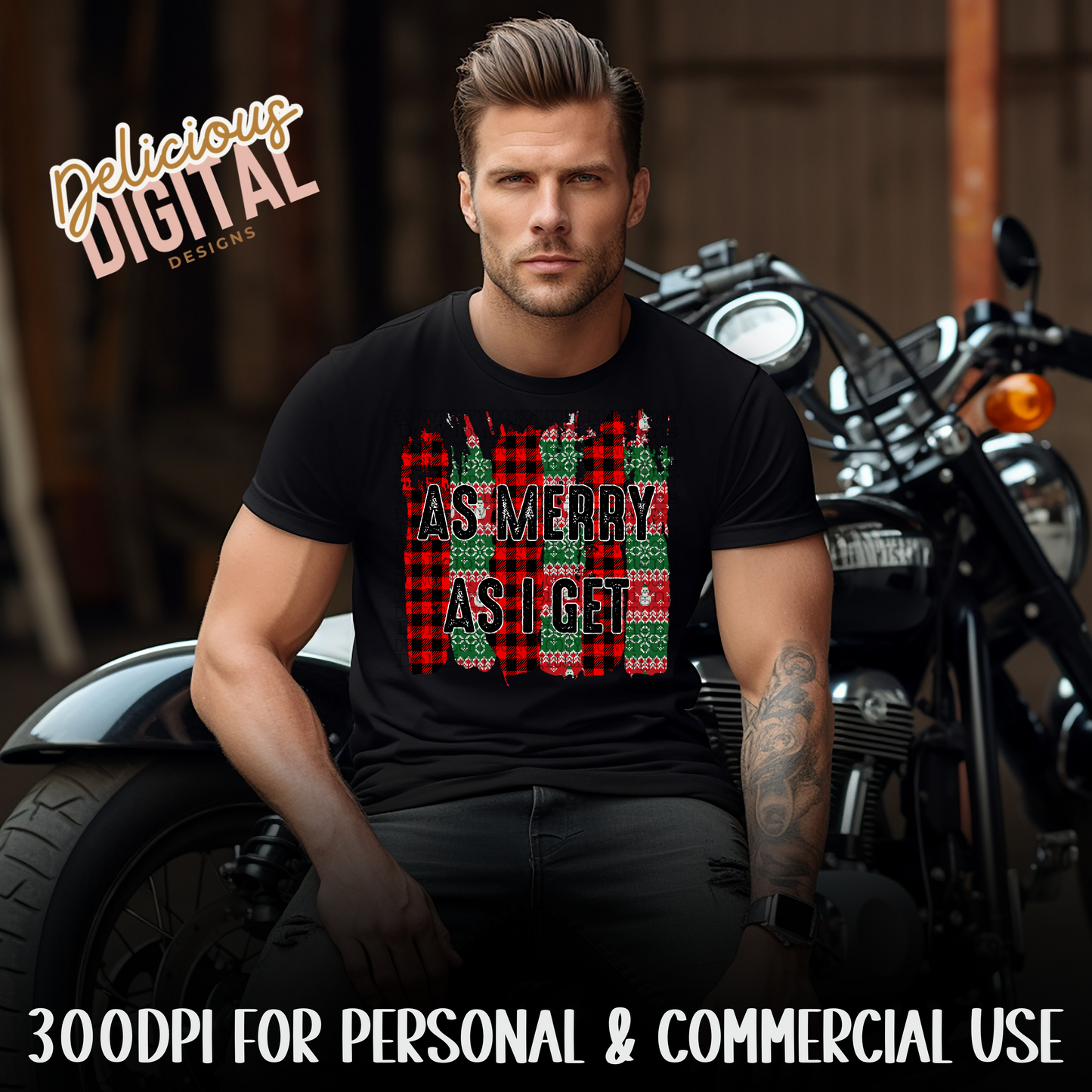 AS MERRY AS I GET | Digital Download | PNG