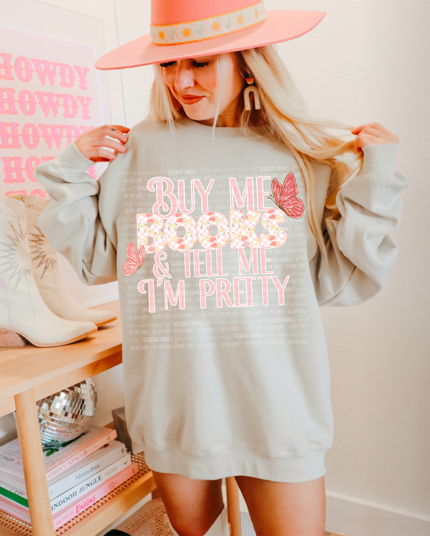 BUY ME BOOKS AND TELL ME I’M PRETTY PNG | SUBLIMATION PNG | AUTOMATIC DOWNLOAD