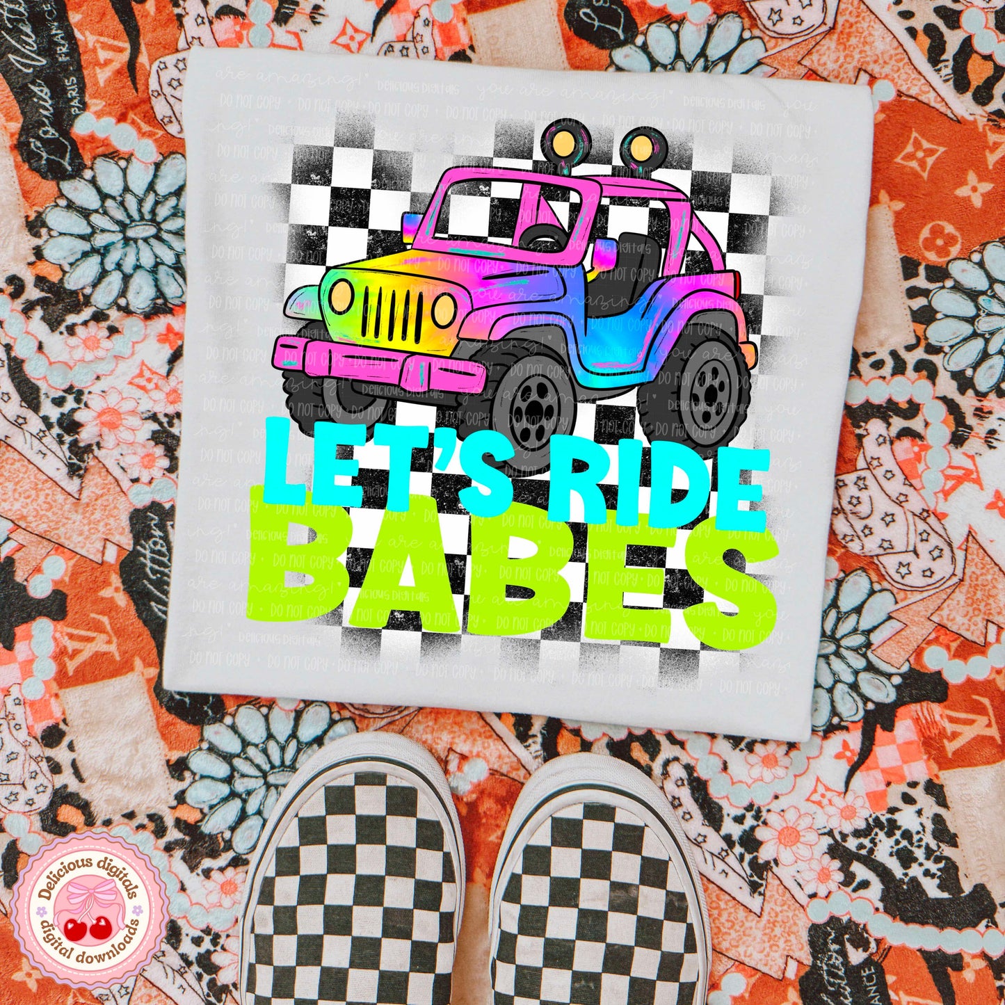LET’S RIDE BABES PNG | SUBLIMATION PNG | AUTOMATIC DOWNLOAD