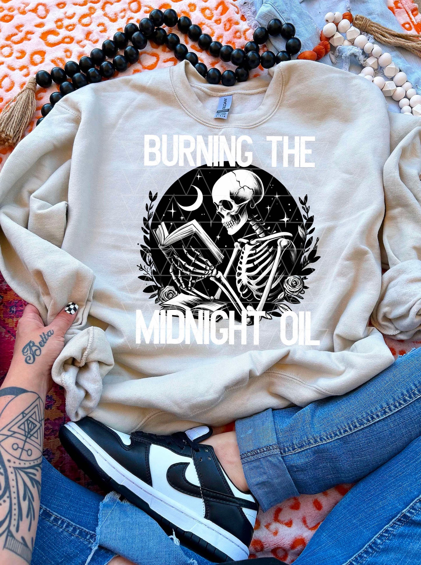 BURNING THE MIDNIGHT OIL PNG | SUBLIMATION PNG | AUTOMATIC DOWNLOAD