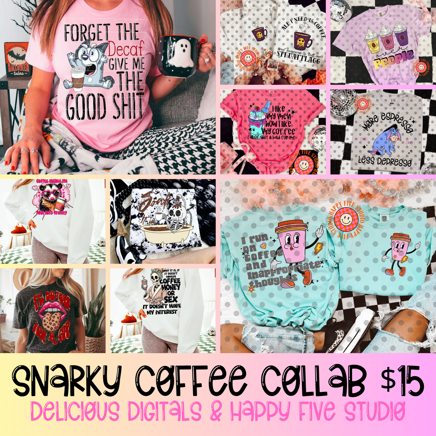 SNARKY COFFEE COLLAB DDD X HAPPY FIVE STUDIO
