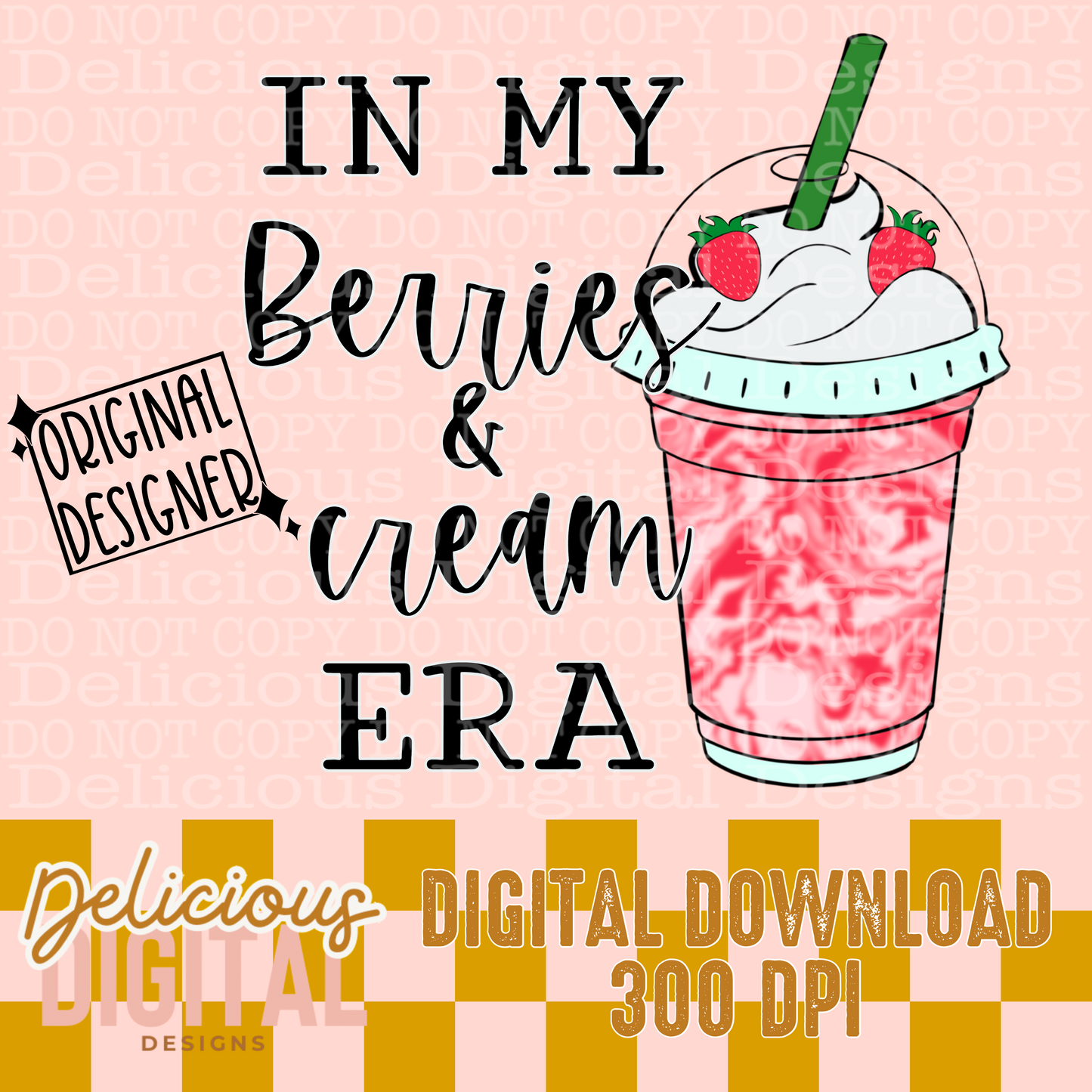 IN MY BERRIES & CREAM ERA PNG | Digital Download | PNG