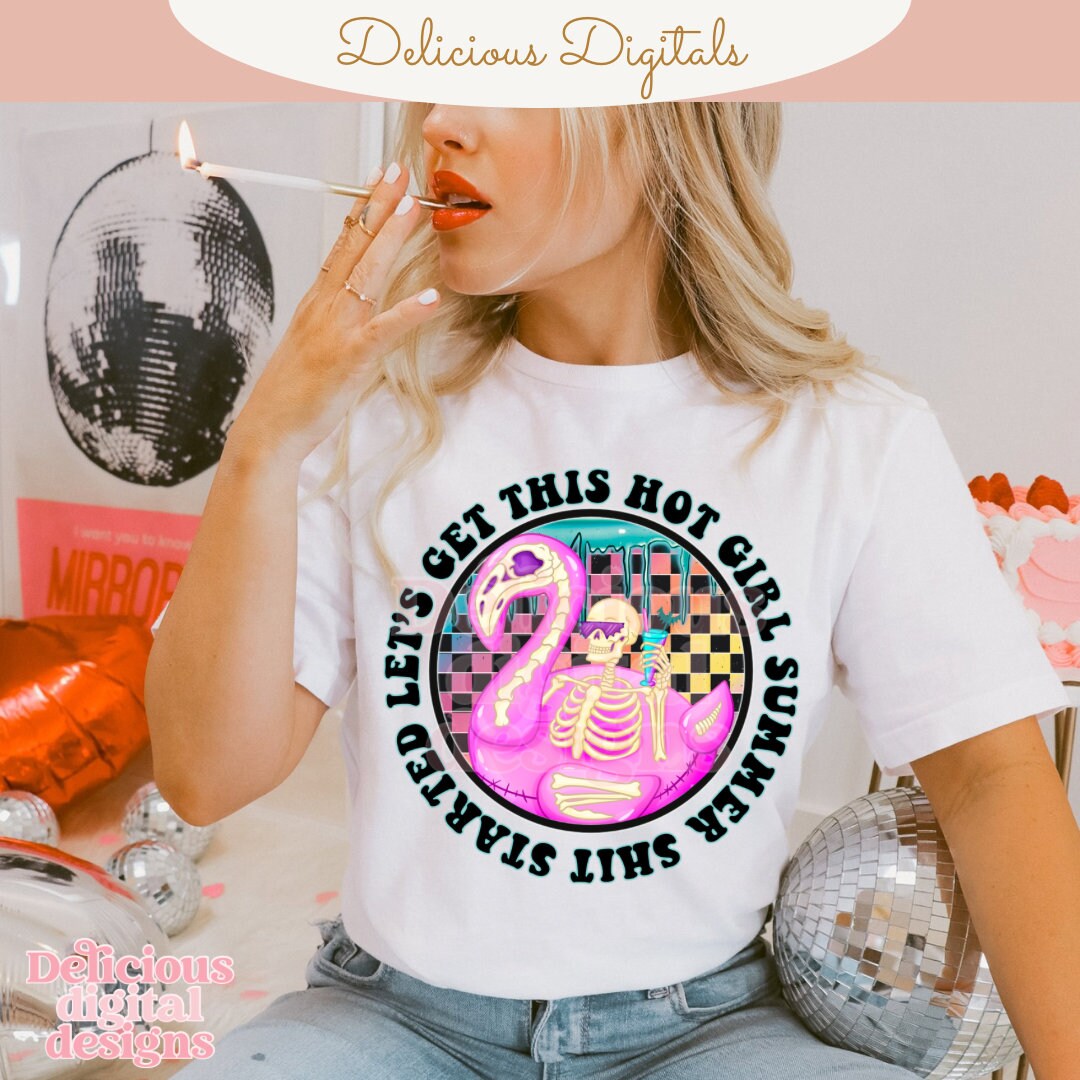 Hot girl summer, Trendy PNG, Sublimation PNG, Automatic digital PNG download