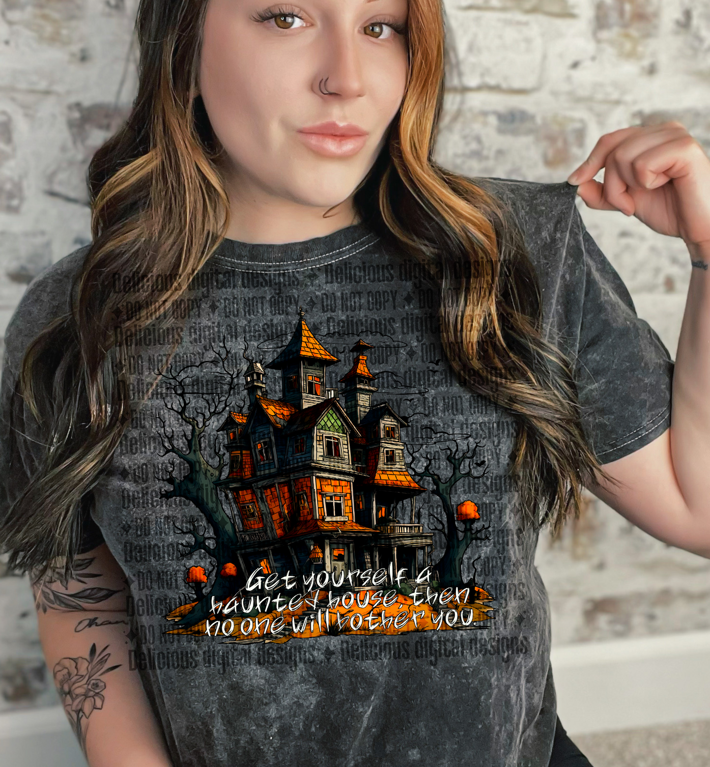 GET YOURSELF A HAUNTED HOUSE | Digital Download | PNG
