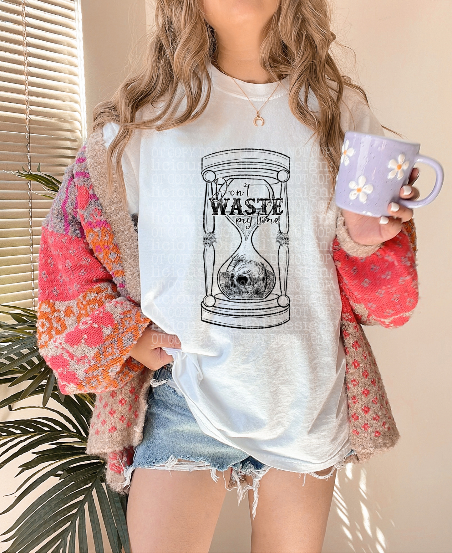 DON’T WASTE MY TIME BLACK | Digital Download | PNG