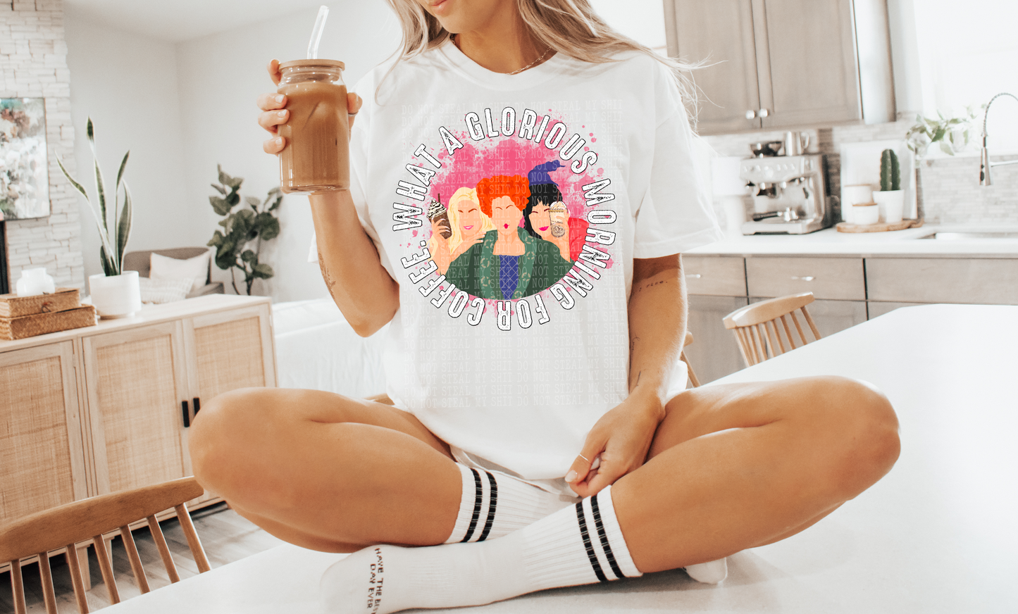 WHAT A GLORIOUS MORNING FOR COFFEE WHITE PNG | Digital Download | PNG