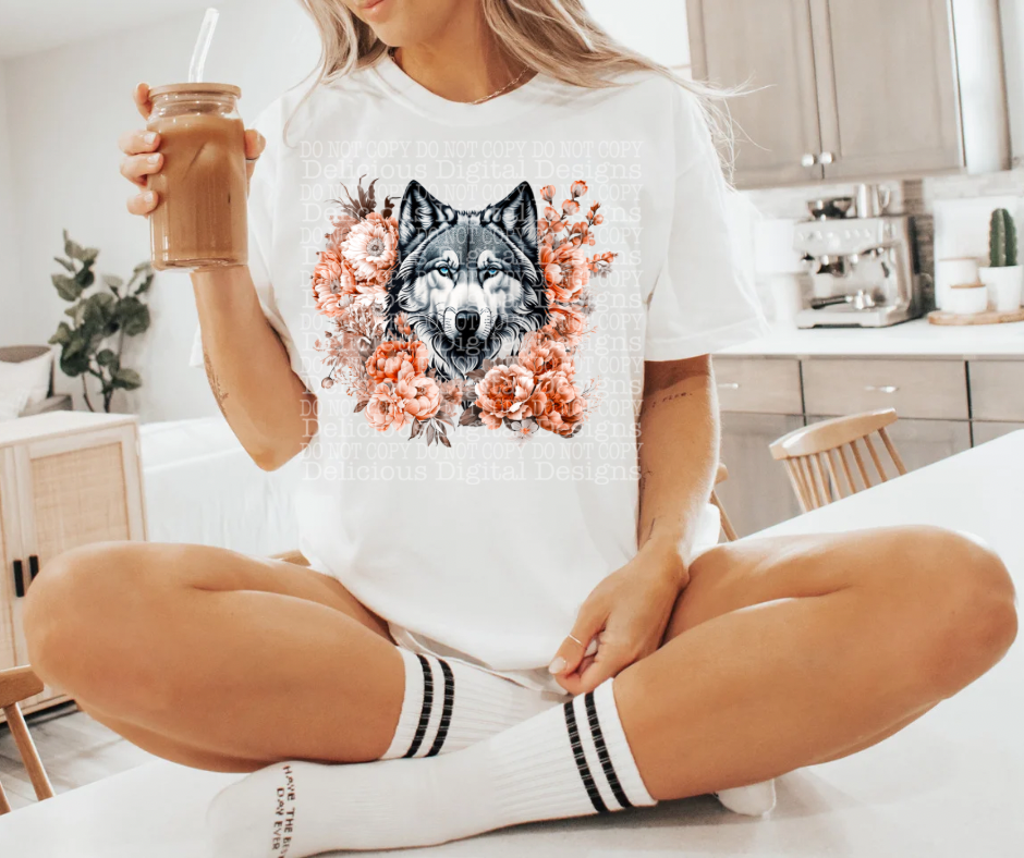 LOBO FLORES | Descarga digital | PNG