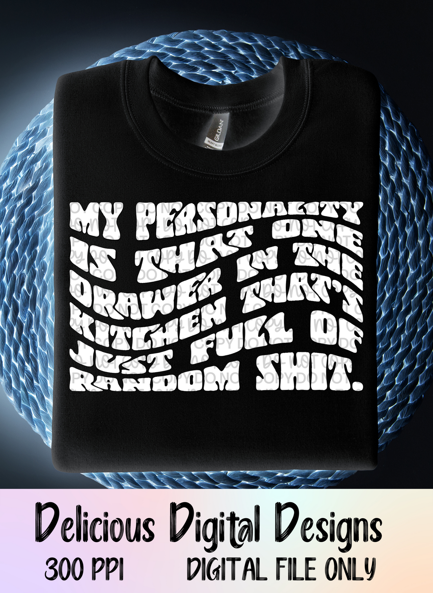 MY PERSONALITY WHITE PNG | Digital Download | PNG