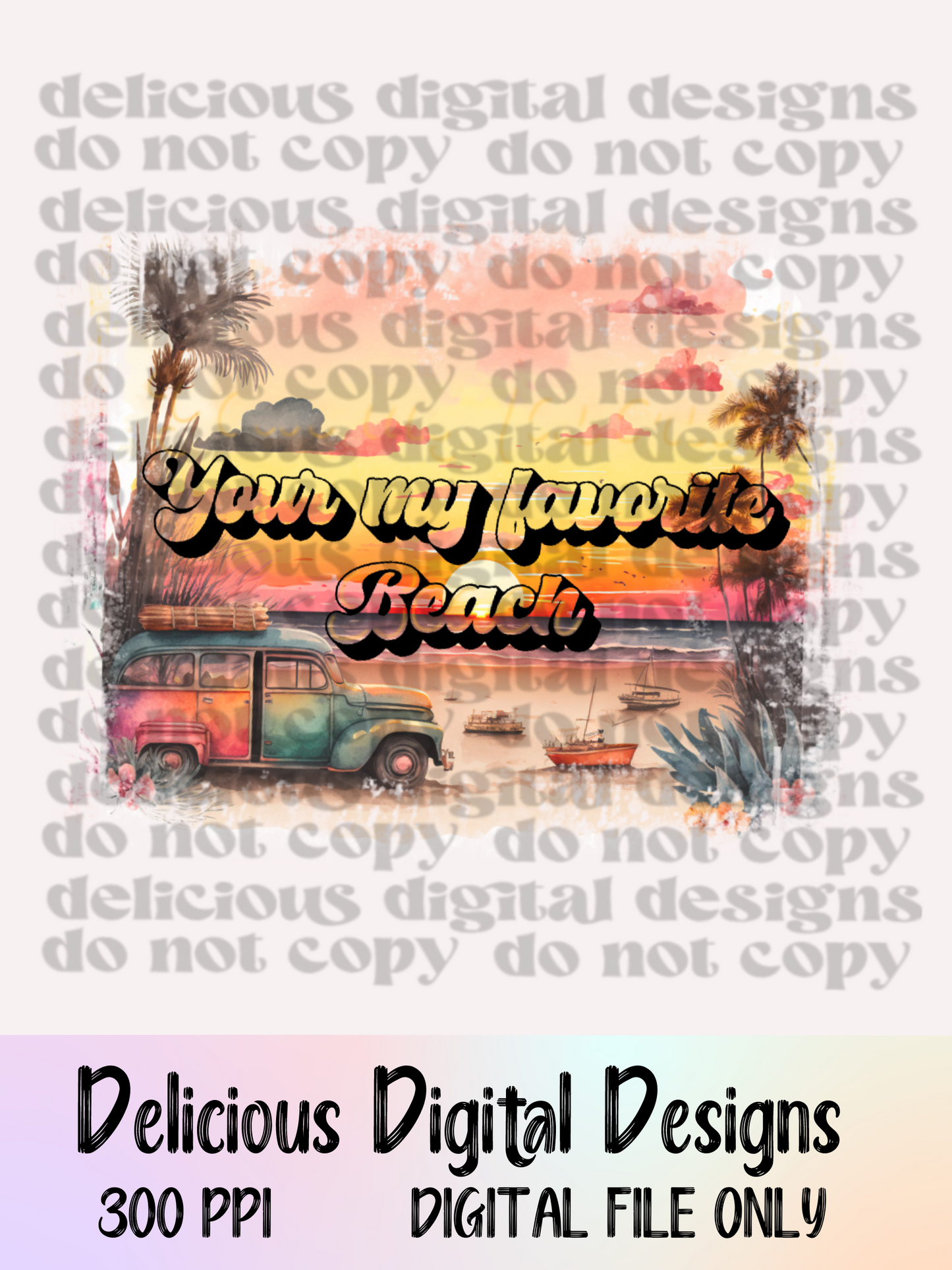 TU MI PLAYA FAVORITA | Descarga digital | PNG