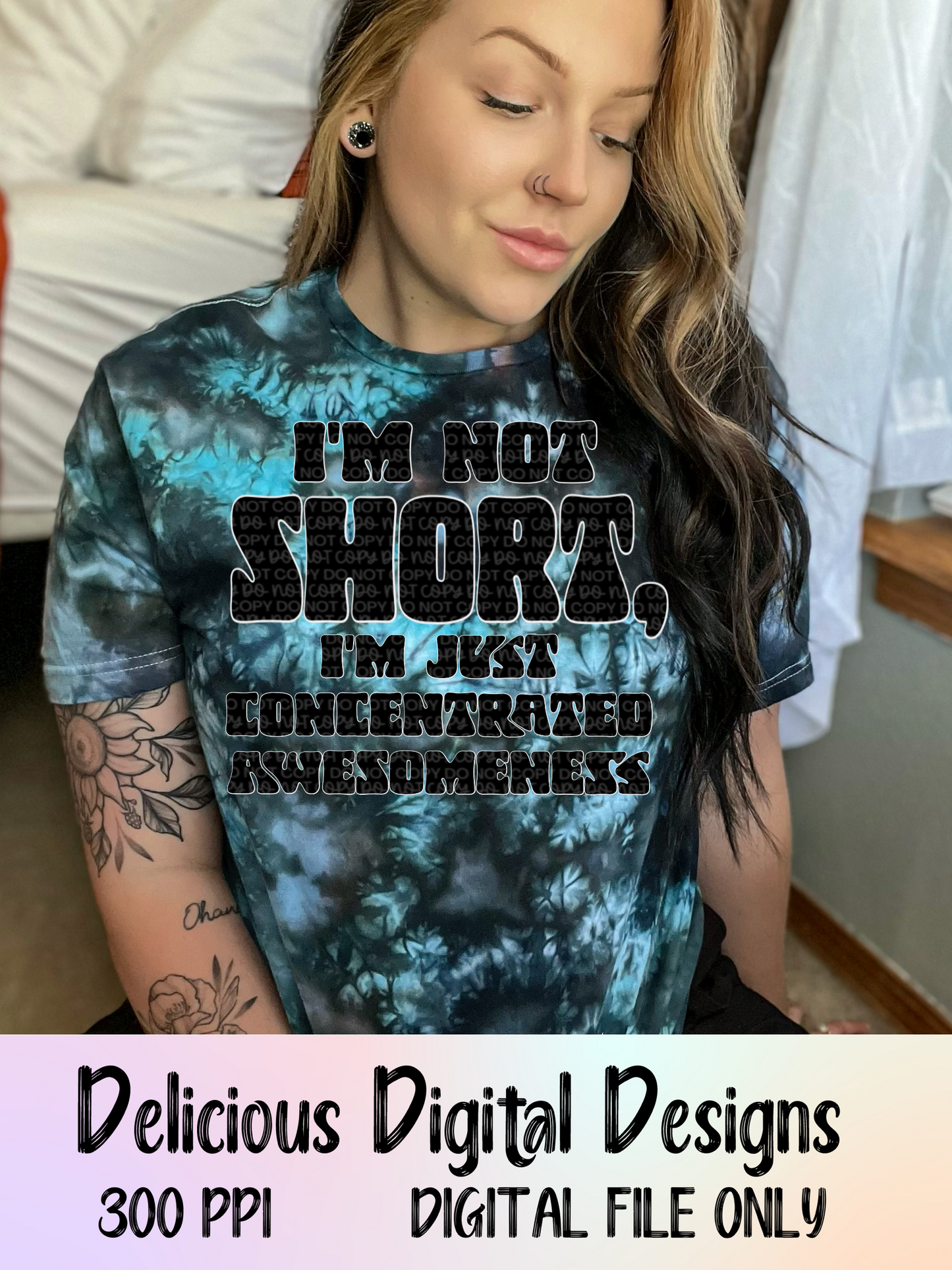 IM NOT SHORT| Digital Download | PNG