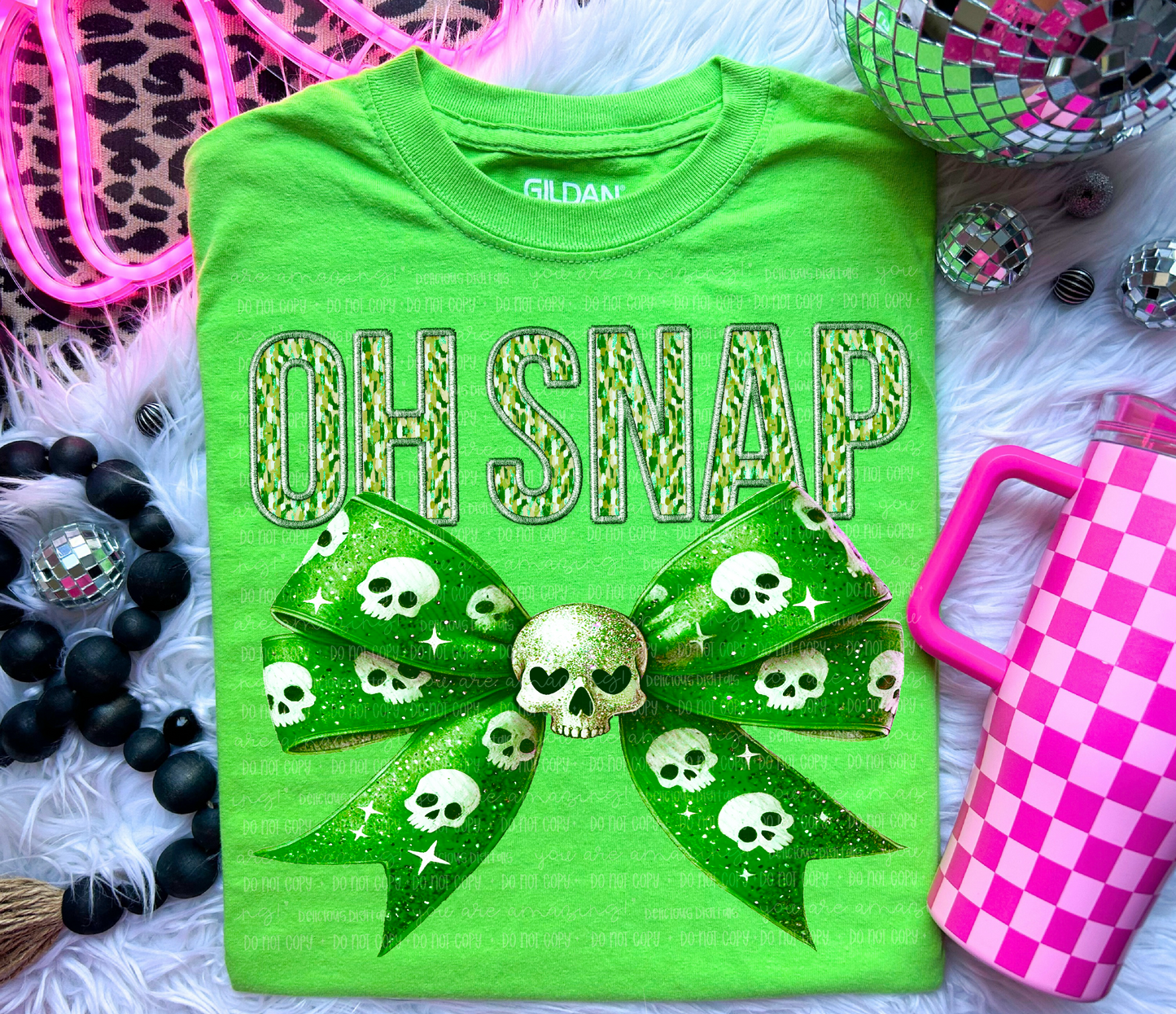 OH SNAP FAUX EMBROIDERY | Digital Download | PNG