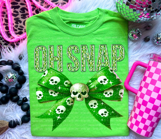 OH SNAP FAUX EMBROIDERY | Digital Download | PNG