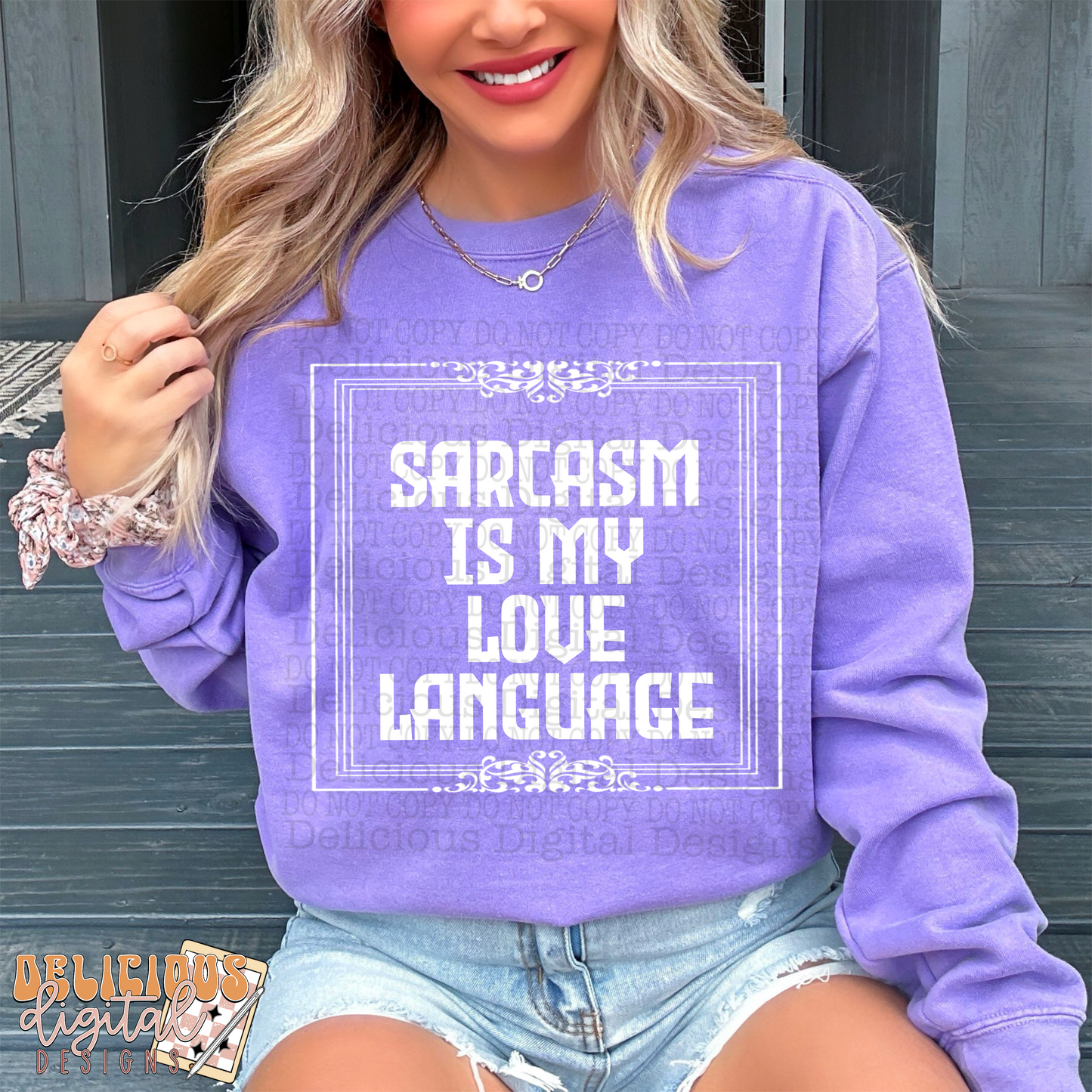 SARCASM IS MY LOVE LANGUAGE PNG | Digital Download | PNG