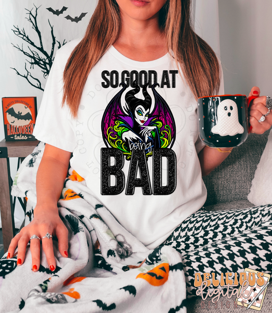 SO GOOD AT BEING BAD FAUX EMBROIDERY  | Digital Download | PNG