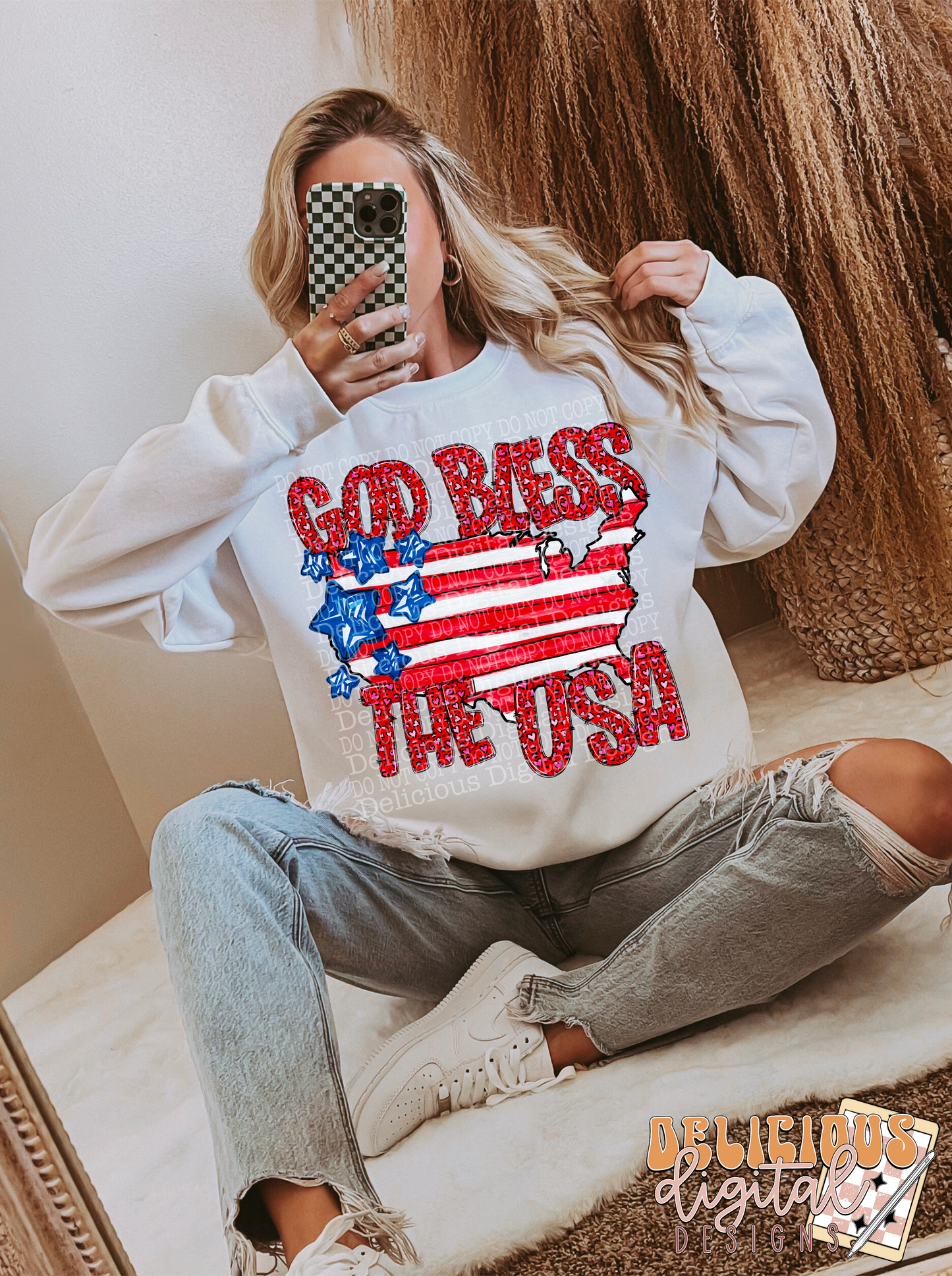 GOD BLESS THE USA RED PNG | SUBLIMATION PNG | AUTOMATIC DOWNLOAD