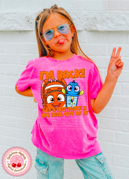 I’M BACK #4 PNG | SUBLIMATION PNG | AUTOMATIC DOWNLOAD