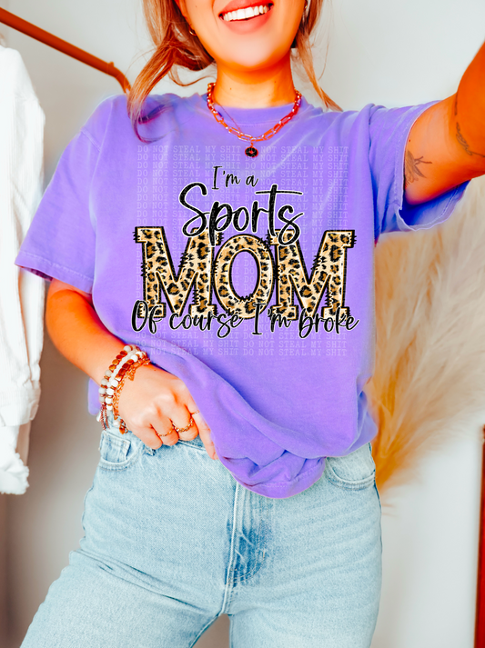 BROKE SPORTS MOM PNG | Digital Download | PNG