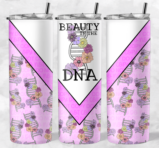 FLORAL DNA TUMBLER | Digital Download | PNG