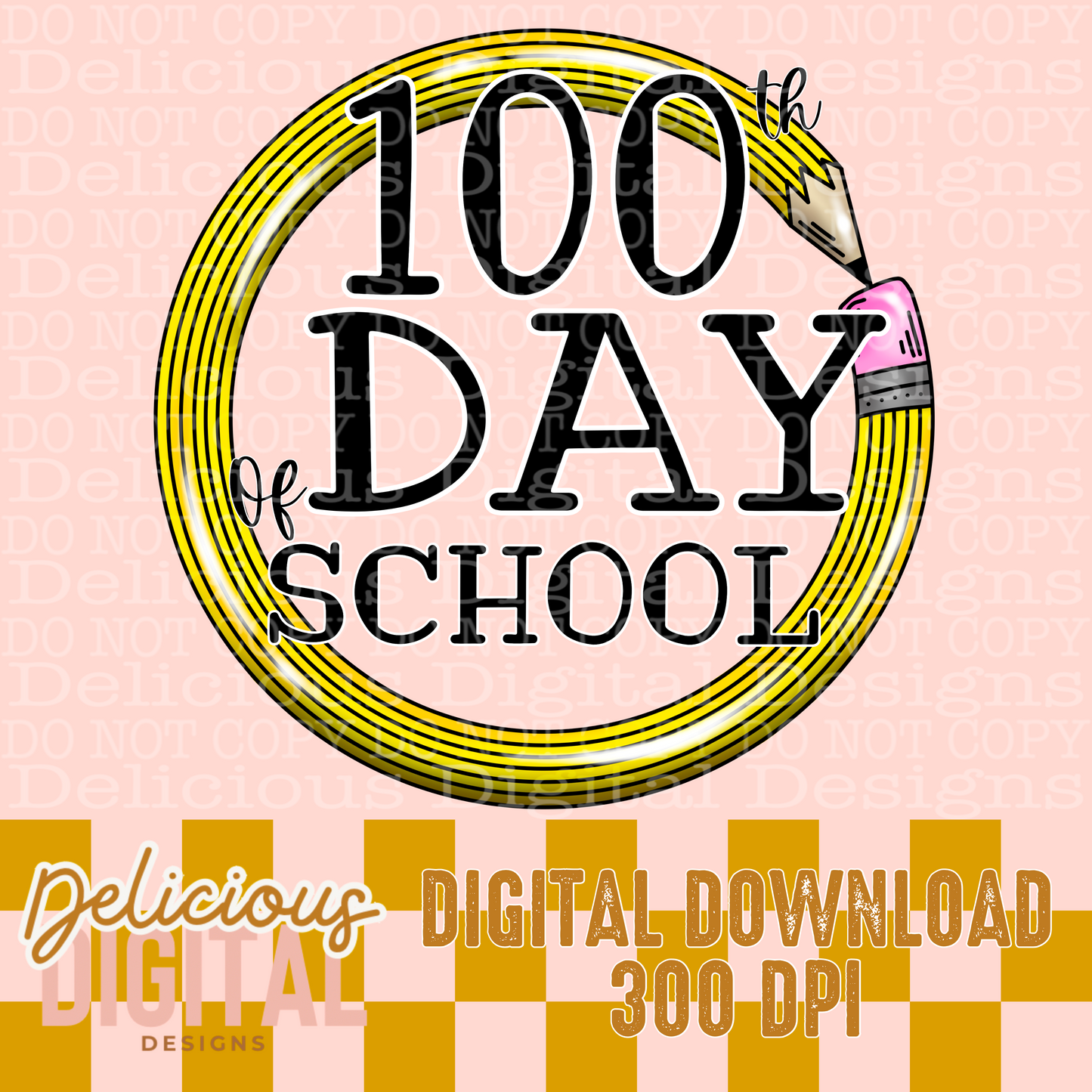 100TH DAY OF SCHOOL PNG  | Digital Download | PNG