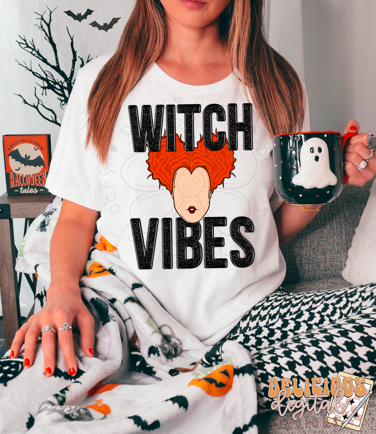 WITCH VIBES FAUX EMBROIDERY | Digital Download | PNG