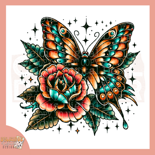 TATTOO BUTTERFLY PNG | Digital Download | PNG