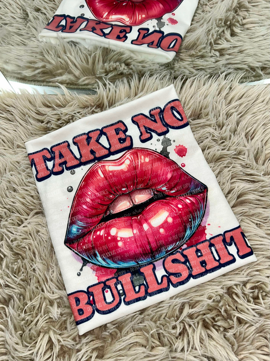 TAKE NO BULLSHIT LIPS PNG | Digital Download | PNG