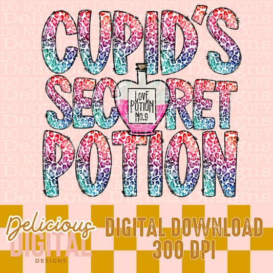 CUPID’S SECRET POTION PNG  | Digital Download | PNG