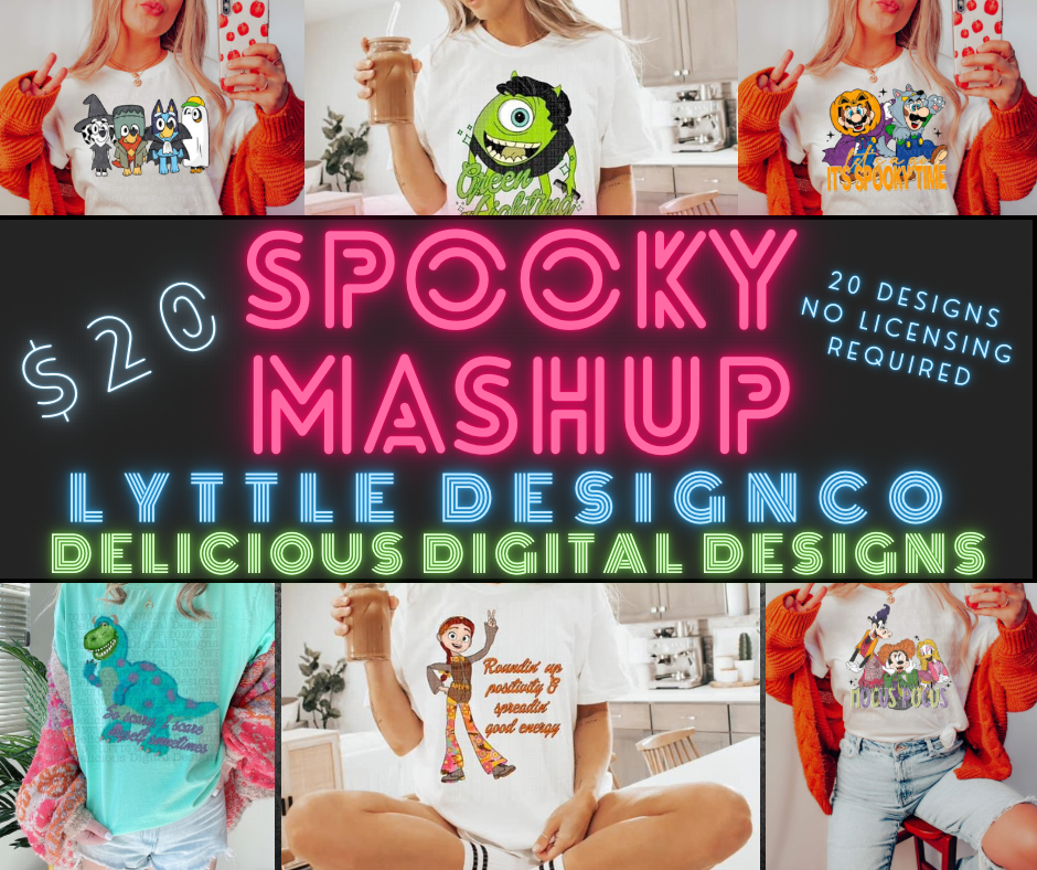 SPOOKY MASHUP 🖤LYTTLE DESIGN CO🖤🧡DELICIOUS DIGITAL DESIGNS🧡