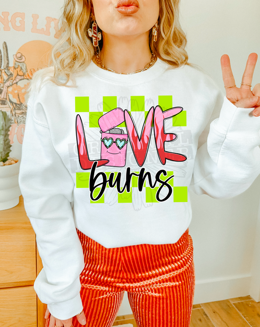 LOVE BURNS PNG  | Digital Download | PNG