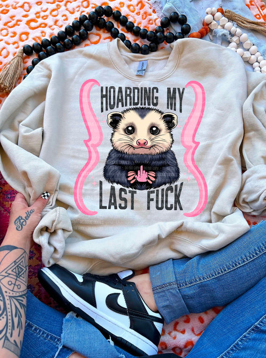 HOARDING MY LAST FUCK PNG  | Digital Download | PNG