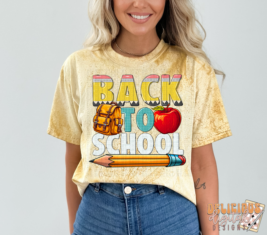 BACK TO SCHOOL 4 PNG  | Digital Download | PNG