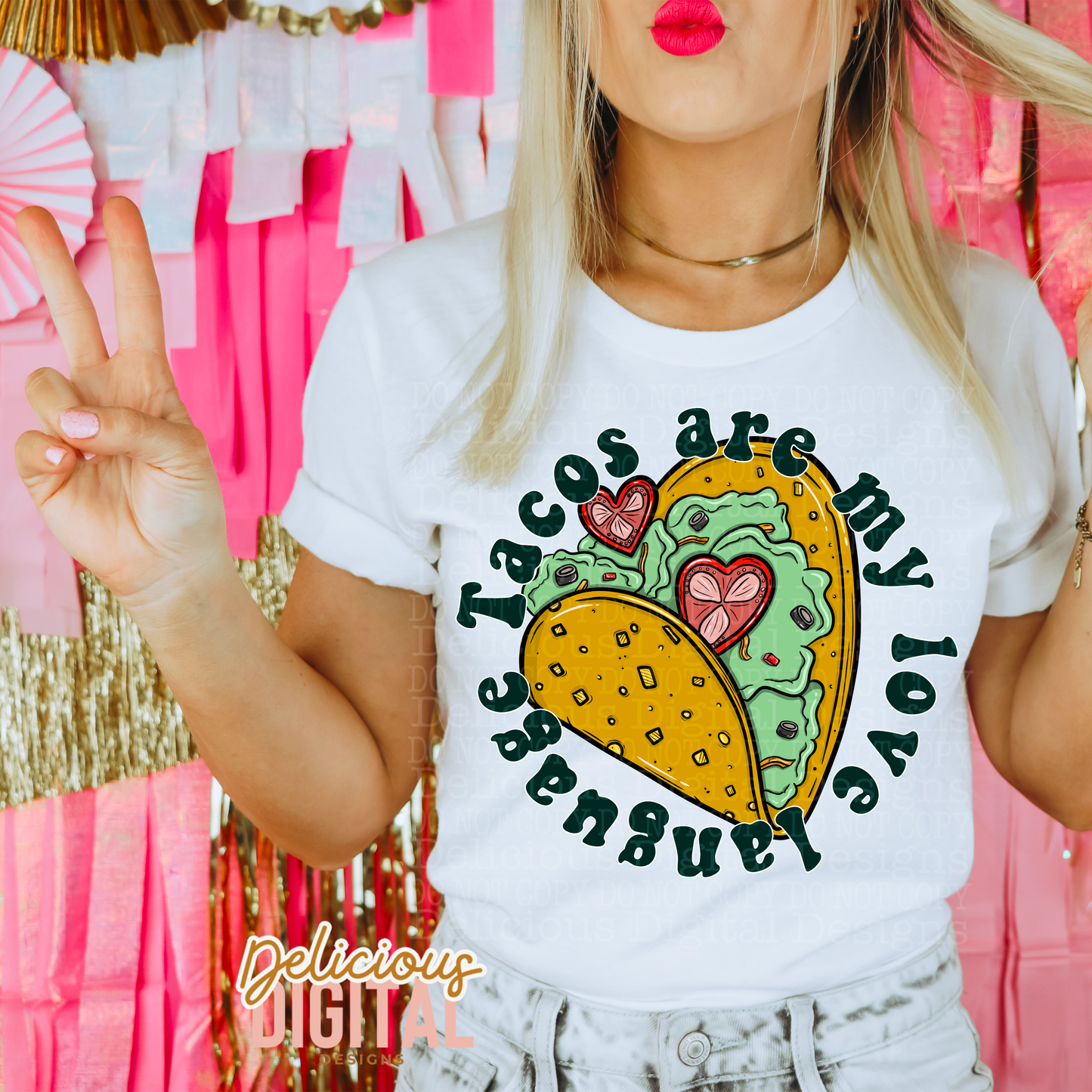 TACOS ARE MY LOVE LANGUAGE PNG  | Digital Download | PNG