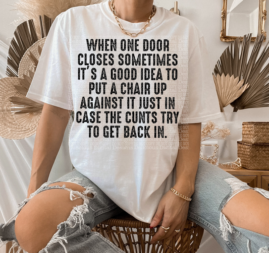 WHEN ONE DOOR CLOSES-CUNT PNG  | Digital Download | PNG