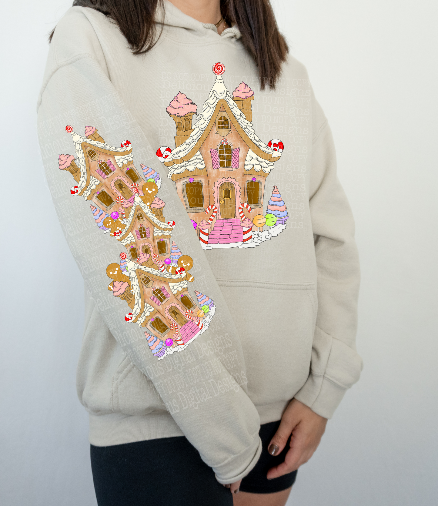 GINGERBREAD 12 SLEEVE ONLY PNG | Digital Download | PNG