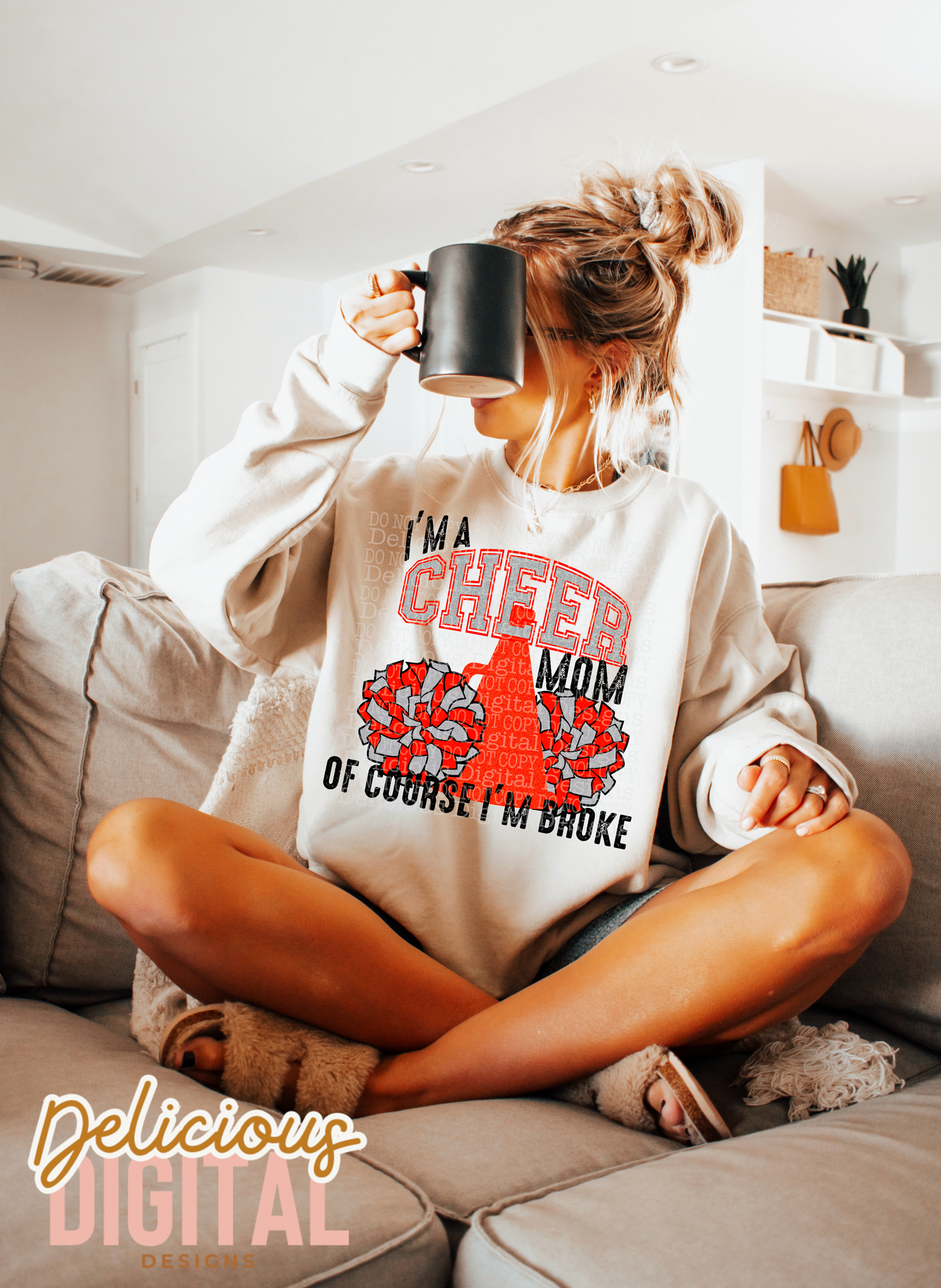 BROKE CHEER MOM PNG | Digital Download | PNG